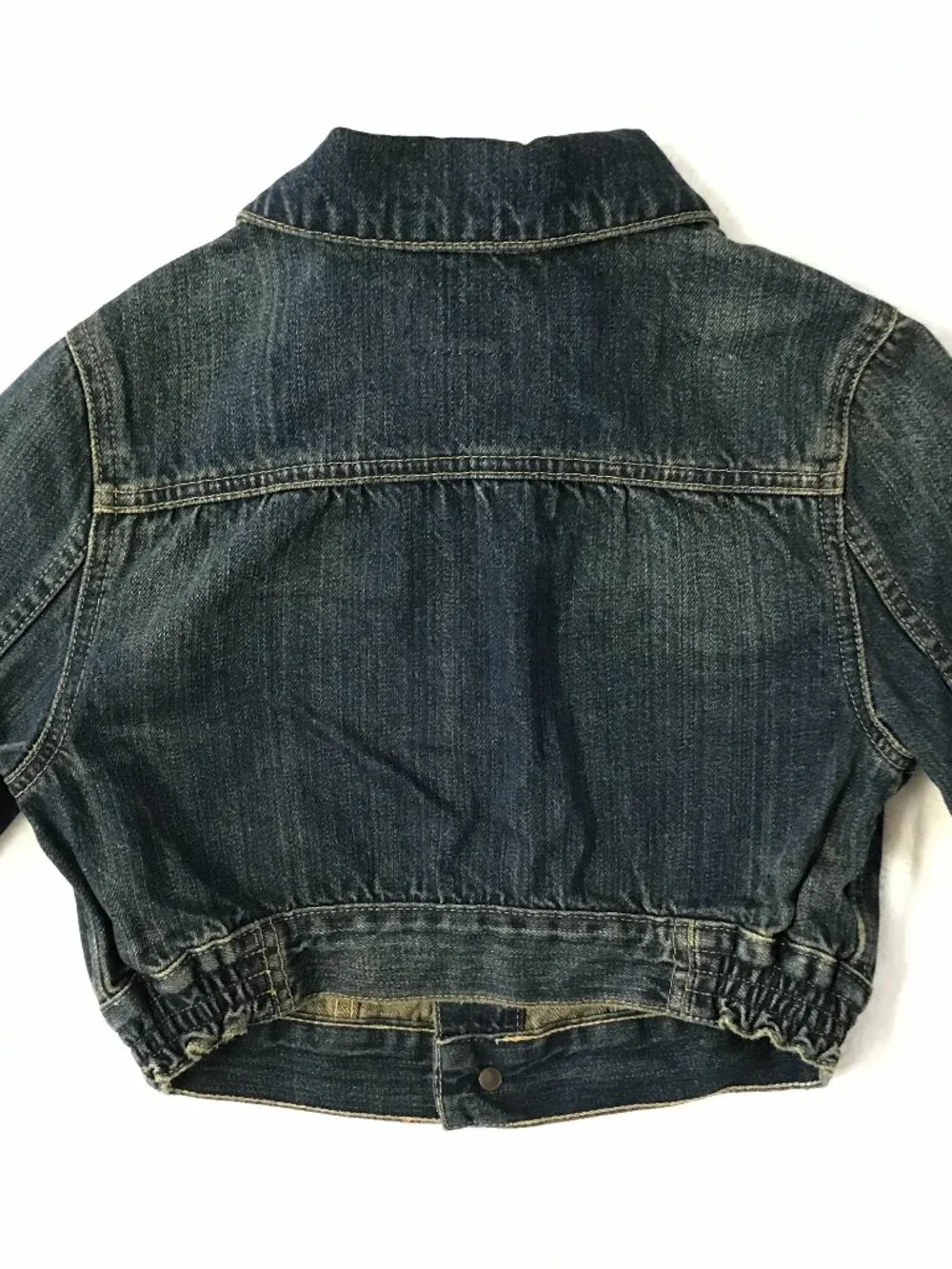 Ralph Lauren Girls Denim Jacket Size 8 NWOT Removable Faux Fur Leopard Collar